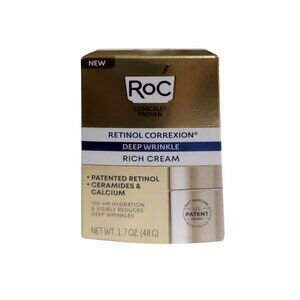 RoC Retinol Correxion Deep Wrinkle Rich Cream Ceramides + Calcium 1.7 FL Oz NEW